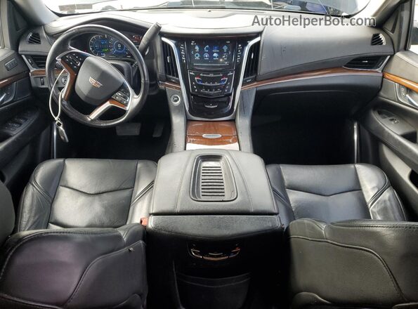 1GYS4JKJ5JR371140 2018 CADILLAC ESCALADE Black Вид панелі приладів