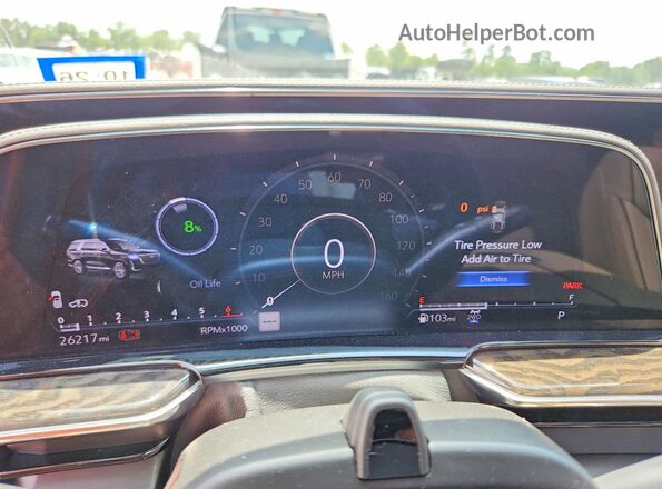 1GYS4LKL0PR511827 2023 CADILLAC ESCALADE Blue Vista del cuadro de instrumentos