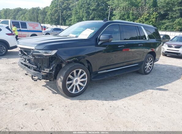 1GYS4MKL5MR411983 2021 CADILLAC ESCALADE Черный Передняя левая четверть