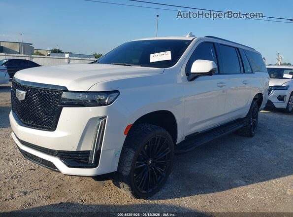 1GYS4NKL3PR194055 2023 CADILLAC ESCALADE Белый Передняя левая четверть