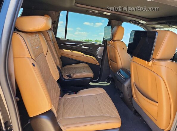 1GYS4PKL0PR361502 2023 CADILLAC ESCALADE Black Vista interior trasera