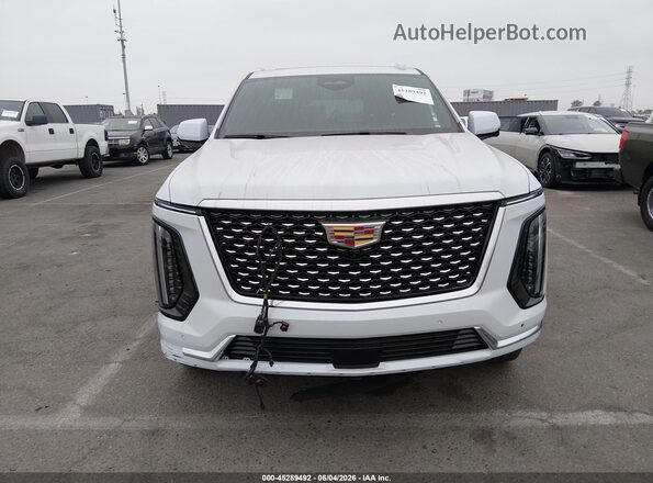 1GYS9BKL2TR312980 2026 CADILLAC ESCALADE White Widok zestawu wskaźników