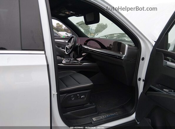 1GYS9BKL2TR312980 2026 CADILLAC ESCALADE White Widok wnętrza z przodu