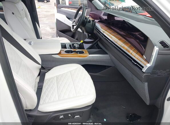 1GYS9RRL4SR237759 2025 CADILLAC ESCALADE White Widok wnętrza z przodu