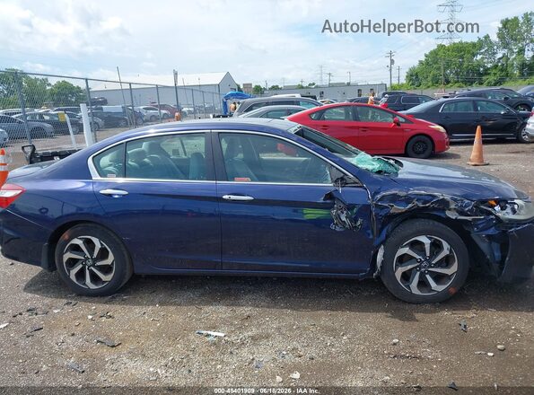 1HGCR2F01GA195666 2016 HONDA ACCORD Blue Սալոնի հետևի տեսք