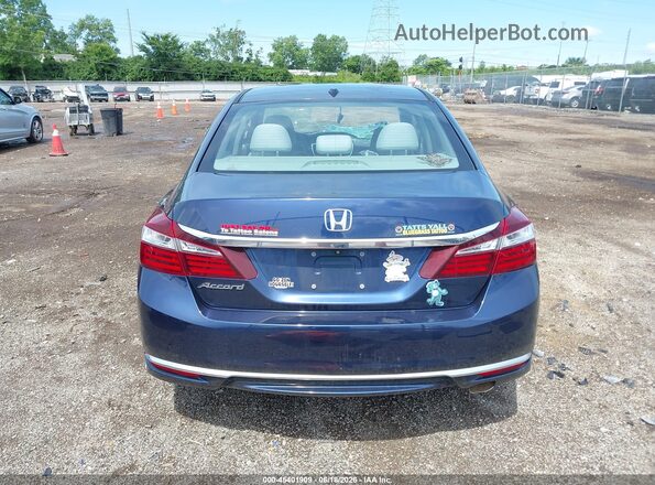 1HGCR2F01GA195666 2016 HONDA ACCORD Blue 