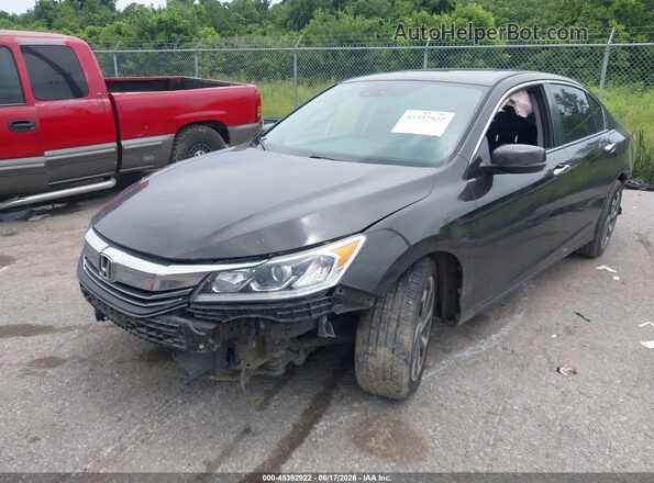 1HGCR2F04GA202187 2016 HONDA ACCORD Черный Передняя левая четверть