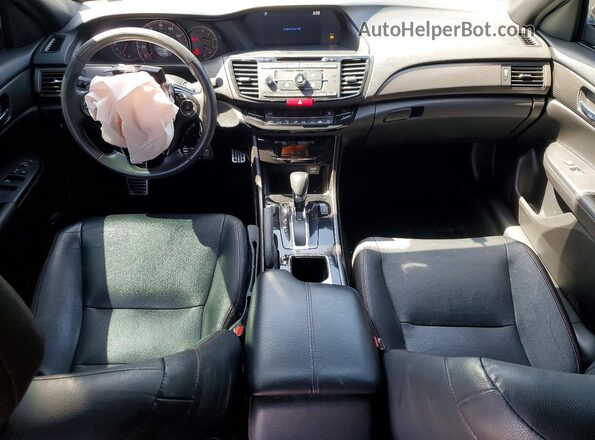1HGCR2F10HA073911 2017 HONDA ACCORD Blue Dashboard view