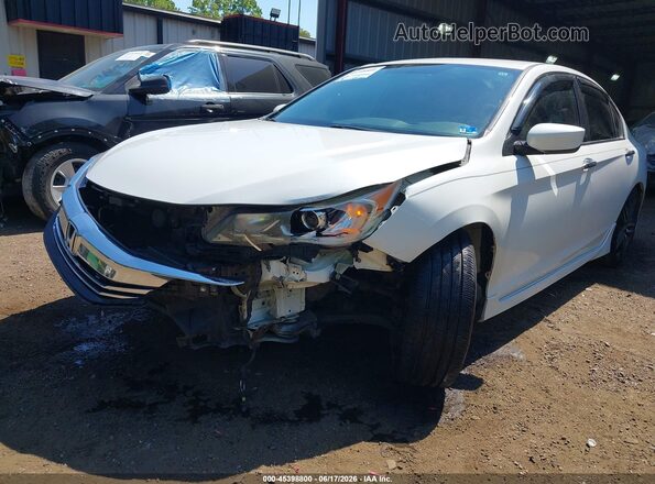 1HGCR2F10HA113114 2017 HONDA ACCORD White Вид спереду