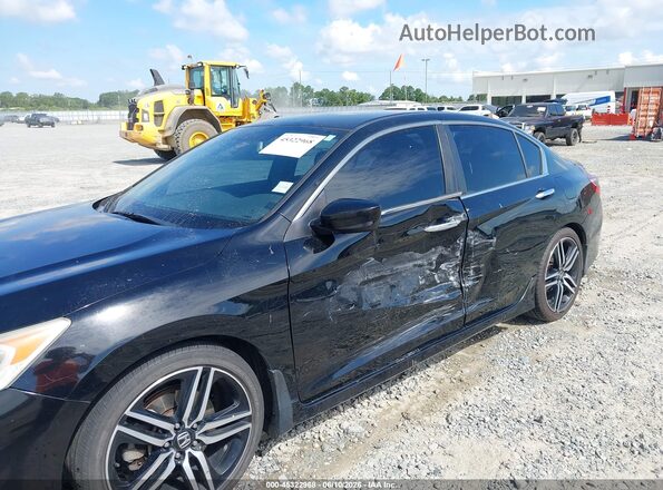 1HGCR2F10HA123061 2017 HONDA ACCORD Black Вид спереду