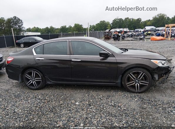 1HGCR2F10HA131841 2017 HONDA ACCORD Brown Սալոնի հետևի տեսք