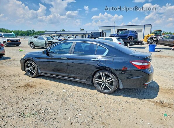 1HGCR2F11HA024782 2017 HONDA ACCORD Black Tył lewy