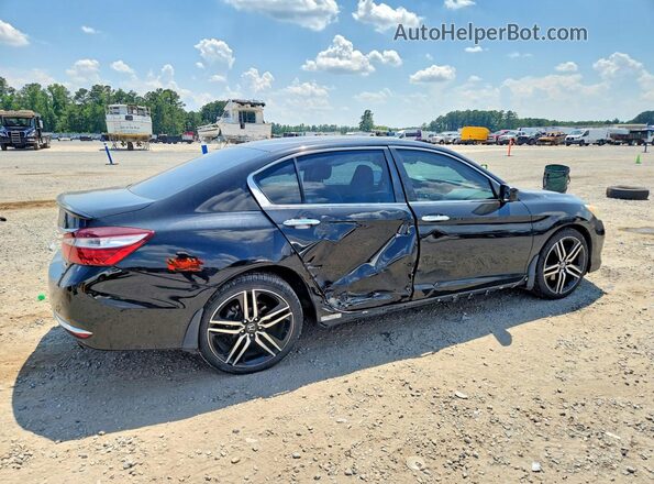 1HGCR2F11HA024782 2017 HONDA ACCORD Black Tył prawy