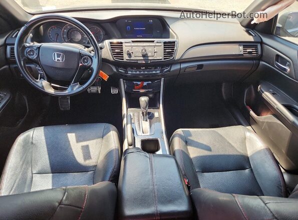 1HGCR2F11HA024782 2017 HONDA ACCORD Black Widok deski rozdzielczej