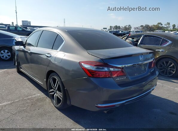 1HGCR2F11HA249574 2017 HONDA ACCORD Gray Задня ліва чверть