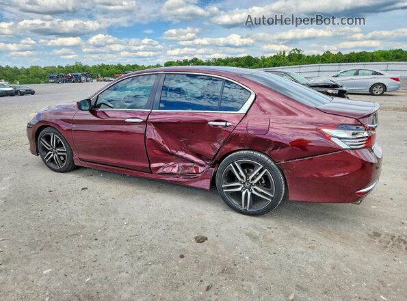 1HGCR2F12HA023818 2017 HONDA ACCORD Purple Tył lewy