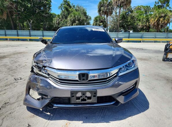 1HGCR2F12HA045107 2017 HONDA ACCORD Gray 