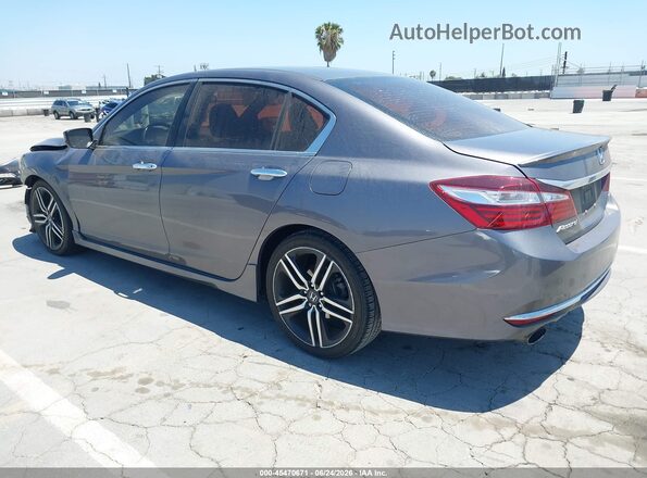 1HGCR2F12HA260115 2017 HONDA ACCORD Серый Задняя левая четверть
