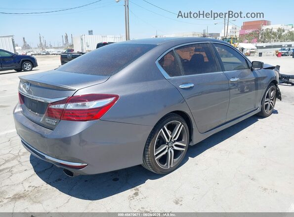1HGCR2F12HA260115 2017 HONDA ACCORD Серый Задняя правая четверть