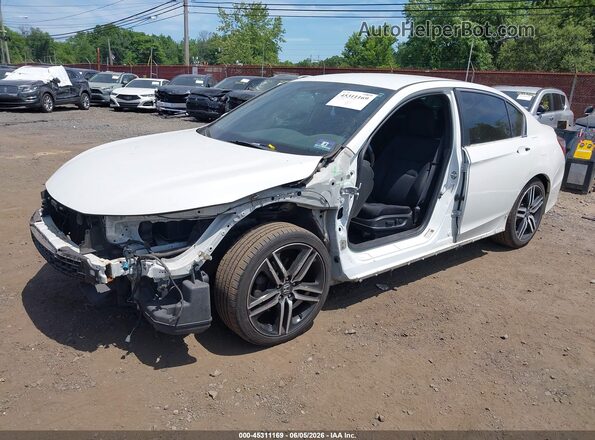 1HGCR2F12HA300256 2017 HONDA ACCORD White Передня ліва чверть