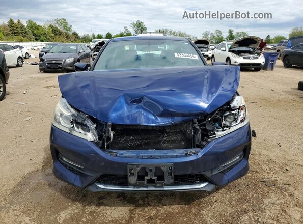 1HGCR2F13HA000564 2017 HONDA ACCORD Blue წინა ხედი