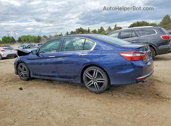 1HGCR2F13HA000564 2017 HONDA ACCORD Blue უკანა მარცხენა