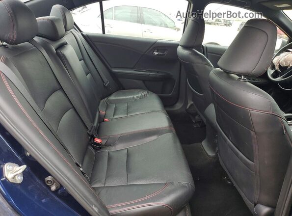 1HGCR2F13HA000564 2017 HONDA ACCORD Blue უკანა სავარძლების ხედი