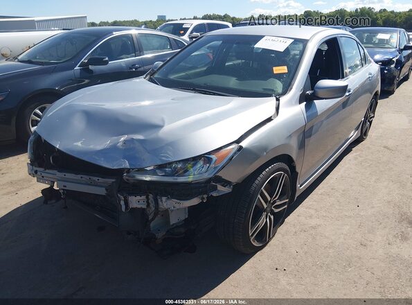 1HGCR2F13HA171671 2017 HONDA ACCORD Silver წინა მარცხენა ხედი სამი მეოთხედიდან