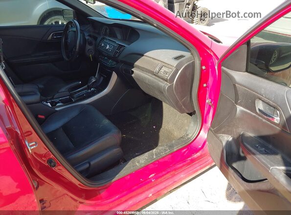 1HGCR2F13HA267347 2017 HONDA ACCORD Red Front interior view
