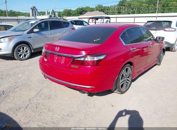1HGCR2F13HA267347 2017 HONDA ACCORD Red Rear right