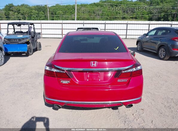 1HGCR2F13HA267347 2017 HONDA ACCORD Red 