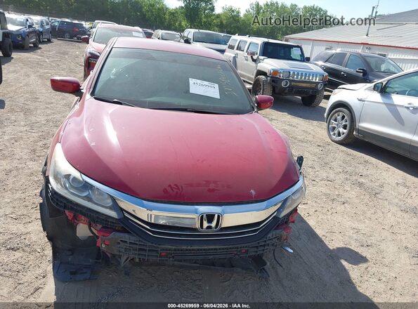 1HGCR2F13HA267347 2017 HONDA ACCORD Red Rear interior view