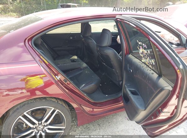 1HGCR2F15HA025272 2017 HONDA ACCORD Burgundy Вид наклейки з VIN-кодом