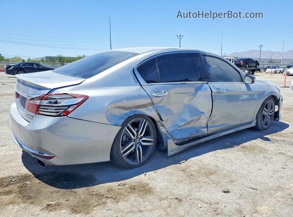 1HGCR2F17HA011664 2017 HONDA ACCORD Silver Trasero derecho