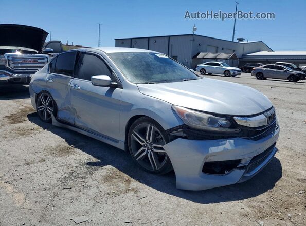 1HGCR2F17HA011664 2017 HONDA ACCORD Silver Delantero derecho