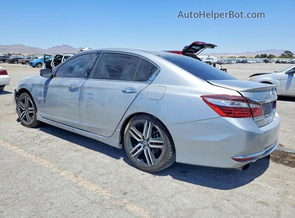 1HGCR2F17HA011664 2017 HONDA ACCORD Silver Trasero izquierdo