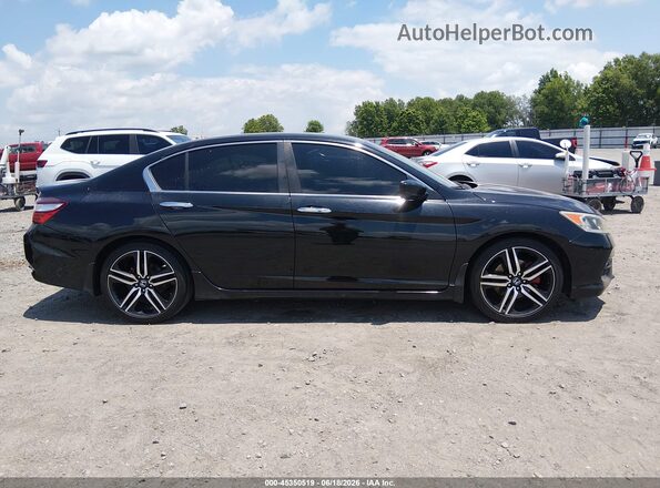 1HGCR2F17HA257548 2017 HONDA ACCORD Black უკანა სალონის ხედი