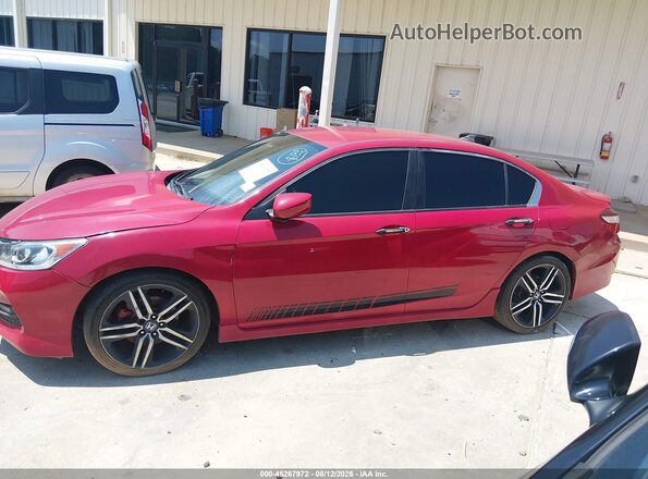 1HGCR2F18HA049016 2017 HONDA ACCORD Red Widok wnętrza 360 stopni