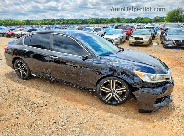 1HGCR2F1XHA069784 2017 HONDA ACCORD Black Front right