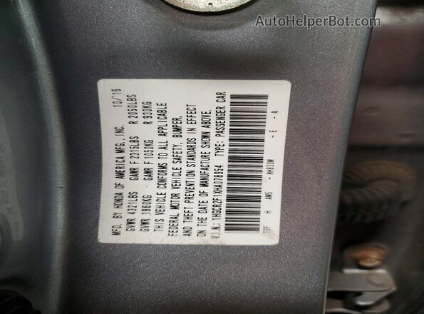 1HGCR2F1XHA078954 2017 HONDA ACCORD Silver 
