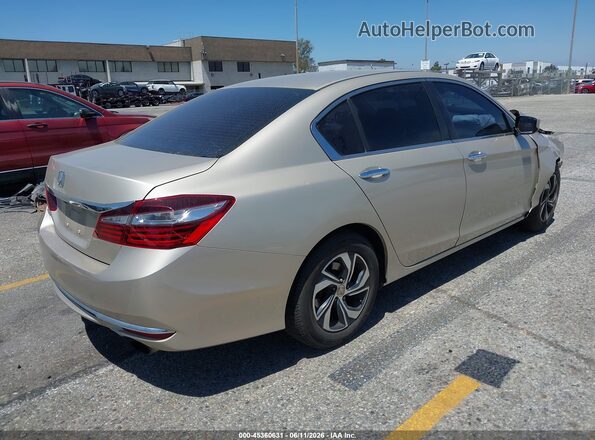 1HGCR2F30GA009982 2016 HONDA ACCORD Золотой Задняя правая четверть