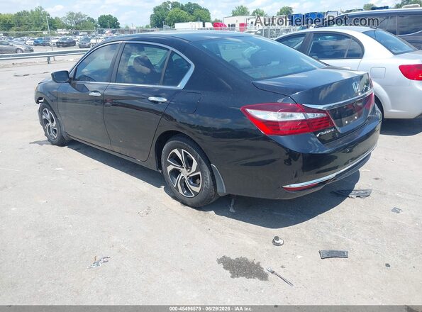 1HGCR2F30GA019850 2016 HONDA ACCORD Black Trasero izquierdo