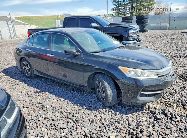 1HGCR2F30GA077327 2016 HONDA ACCORD Black Front right