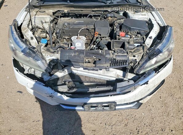 1HGCR2F30GA185186 2016 HONDA ACCORD Белый Вид задней части салона