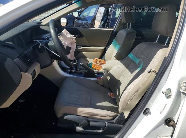 1HGCR2F30GA185186 2016 HONDA ACCORD Белый Вид салона спереди