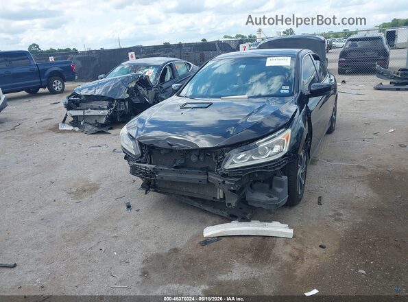 1HGCR2F30GA210880 2016 HONDA ACCORD Black Առջևի ձախ երեք քառորդ տեսարան