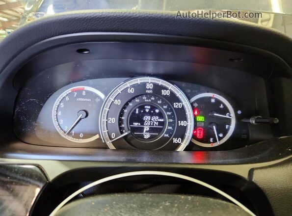 1HGCR2F30HA066765 2017 HONDA ACCORD Blue Widok zestawu wskaźników