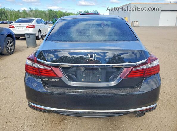 1HGCR2F30HA809151 2017 HONDA ACCORD Black უკანა ხედი