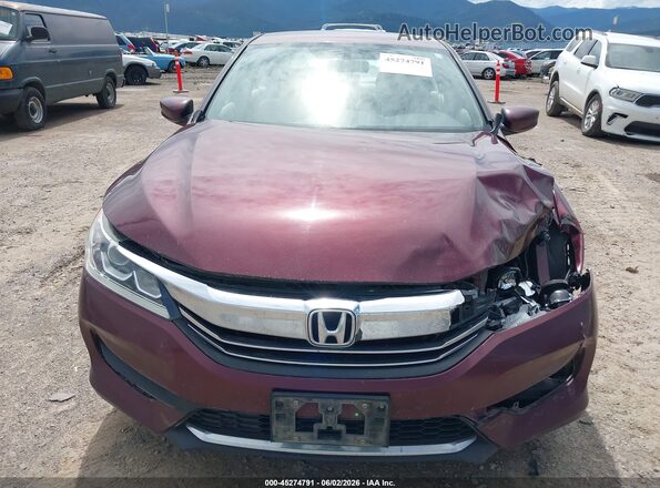 1HGCR2F31GA190963 2016 HONDA ACCORD Red 
