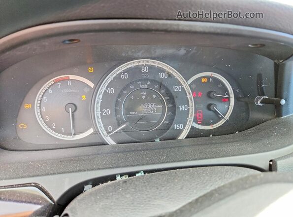 1HGCR2F31GA206790 2016 HONDA ACCORD White Instrument cluster view